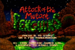 Attack of the Mutant Penguins Title Screen